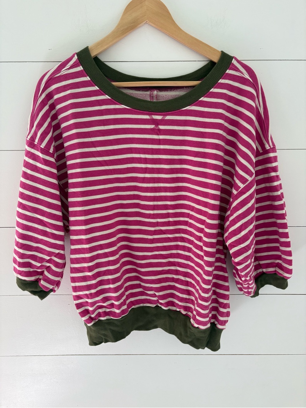 Pilcro Niki Cotton Bubble Sweatshirt